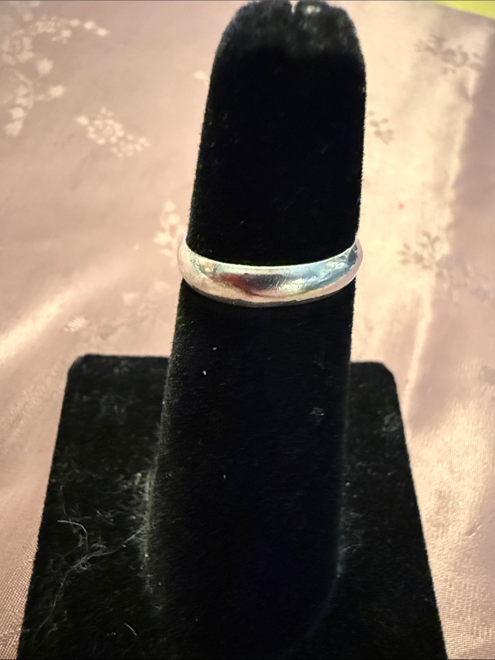 Classic Silver Band Ring - Polished White Finish